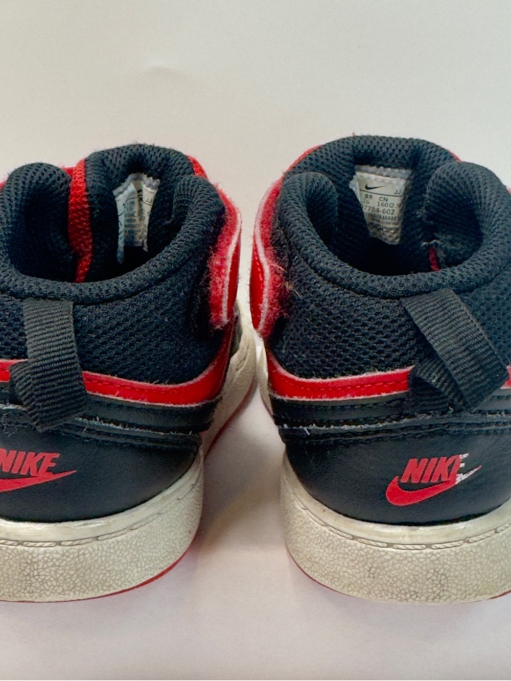 Nike Court Borough Toddler Shoes Red/Black CD7784-602 Size 10C - Picture 8 of 12